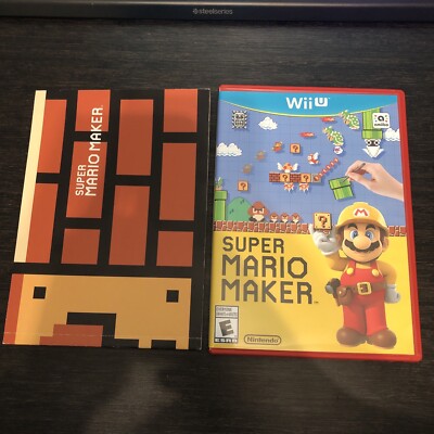 Super Mario Maker (Nintendo Wii) Complete CIB With Art book