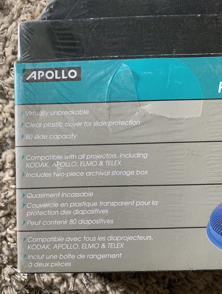 Vintage Apollo Deluxe Slide Tray 80 Capacity new in original shrink wrap - Image 2 of 4