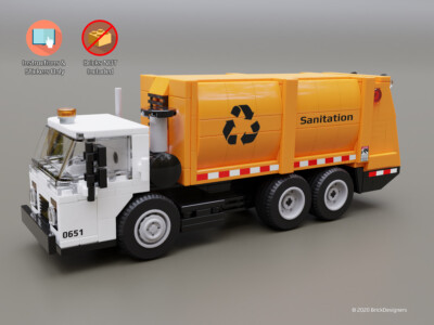 lego rubbish truck