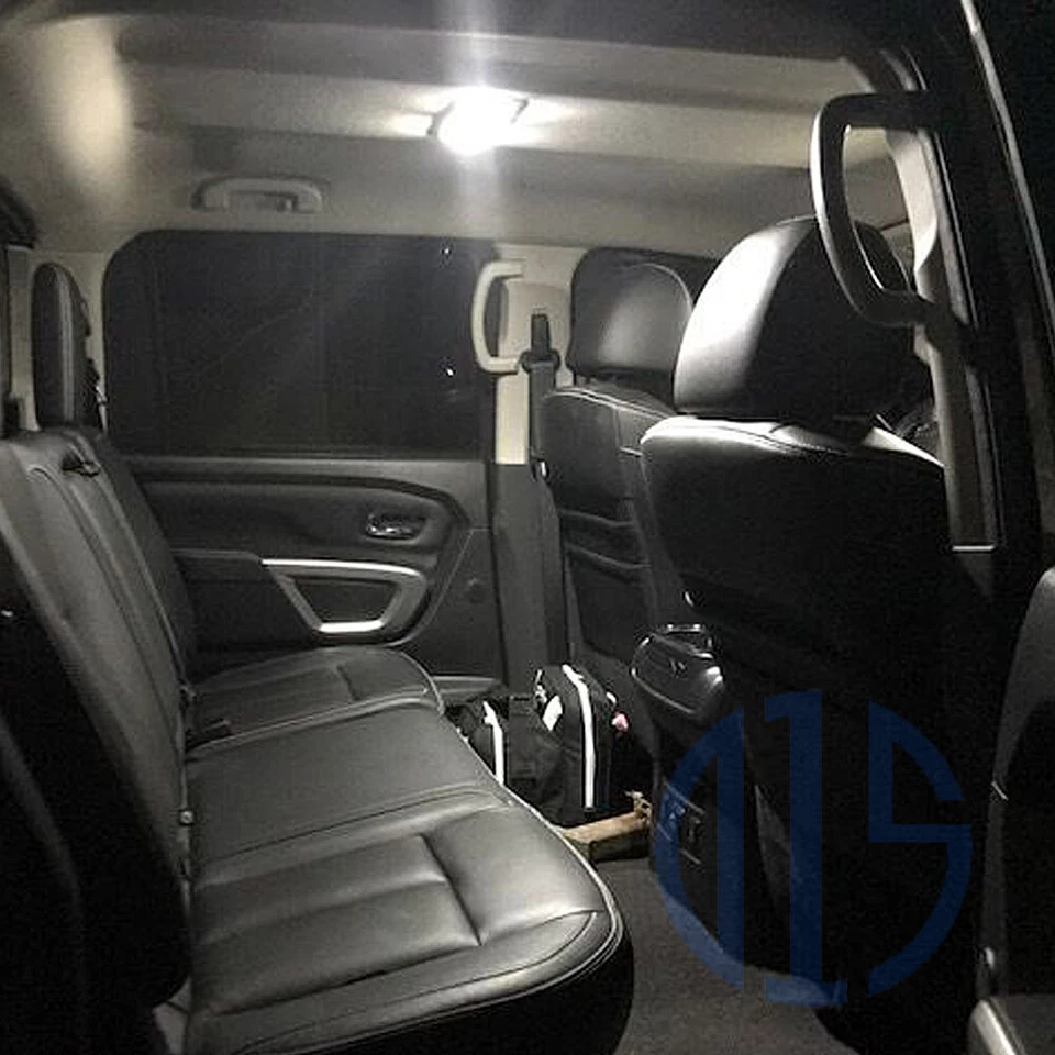 14 x Bombillas LED blancas interiores para Nissan Titan XD 2016-2019 2020 2021 2022 Foto 2 de 4