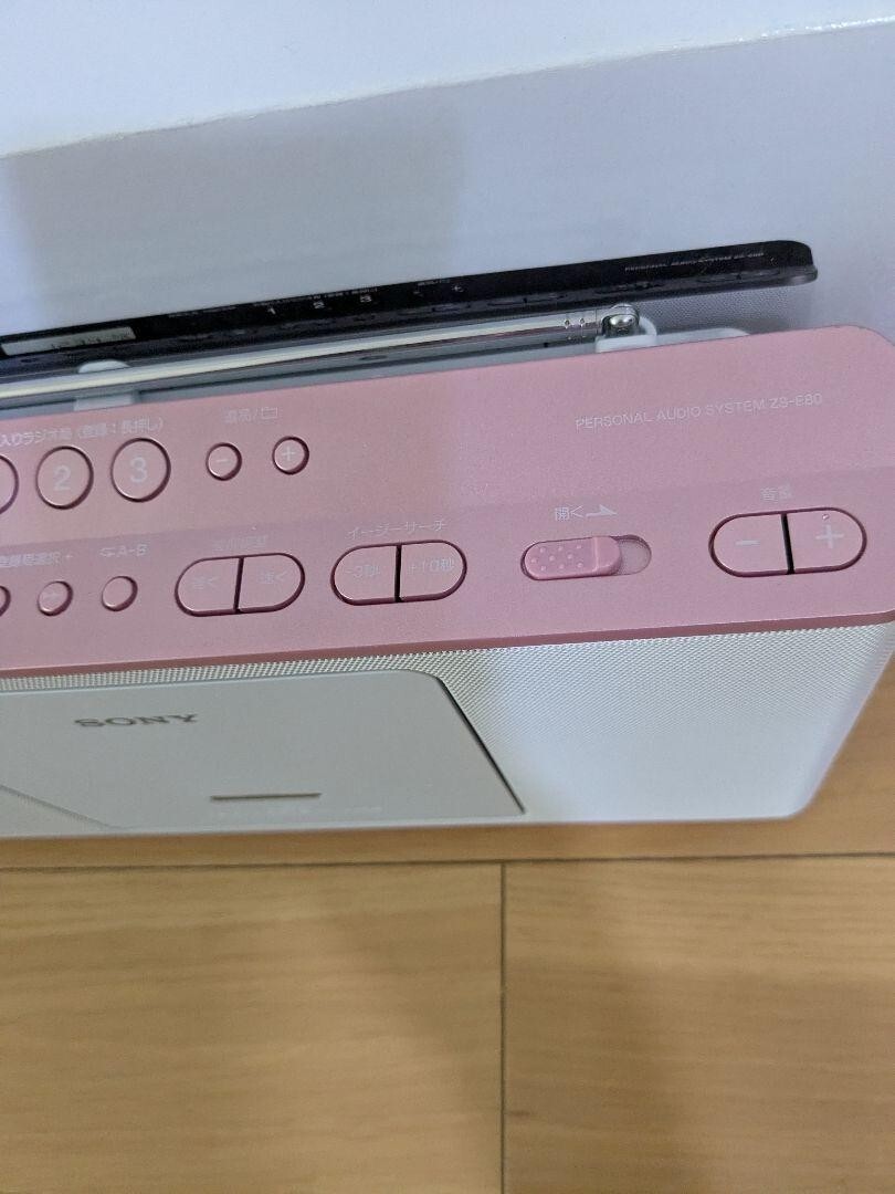 新品未開封 ソニー CDラジオ ZS-E80 P ピンク SONY CD Radio ZS-E80 : FM/AM/Wide FM with Language Learning