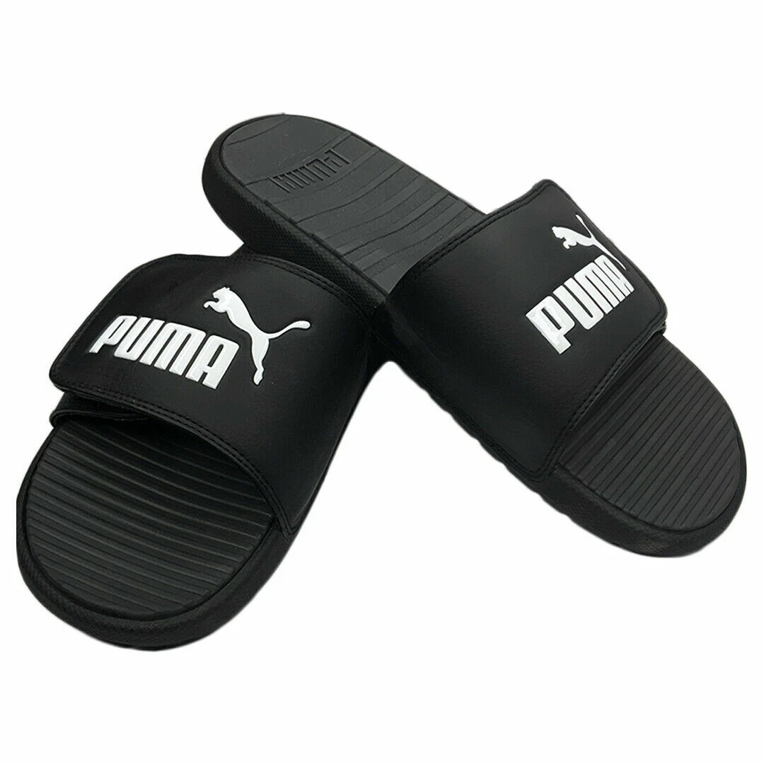 MSRP $51 99 NUOVI CON ETICHETTE PUMA COOL CAT V SPORT SANDALI NERI SLIP ON SLIDES DA UOMO TAGLIA 7