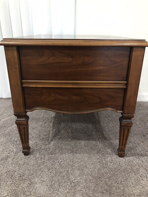 送料込み　vintage thomasville ナイトテーブル Vintage Thomasville Oak End Table Lamp Stand Side Table Deep