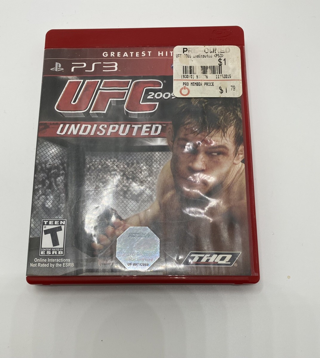 UFC Undisputed 2009 PlayStation 3 No Manual PS3 | eBay