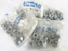 Lot of 4 - Fastenal - 1136709 - 1/2"-13 Hex Nut Galvanized Steel - 4 Bags of 25