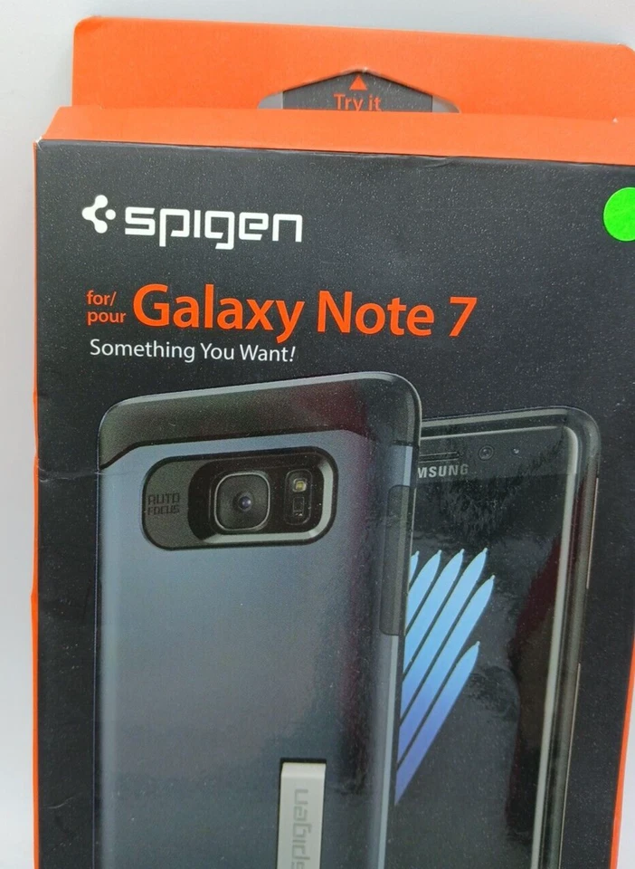 Spigen Samsung Galaxy Note 7 Case Metal Slate Slim Armor With Kickstand. PC500 - Image 2 of 4