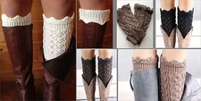 USA Seller!!! Boot Cuffs New! 5 Colors Socks Topper Leg Warmer Scallop Shell