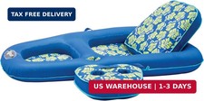 Aqua Campania Ultimate 2-in-1 Pool Float Lounge - Extra Large - Inflatable Pool