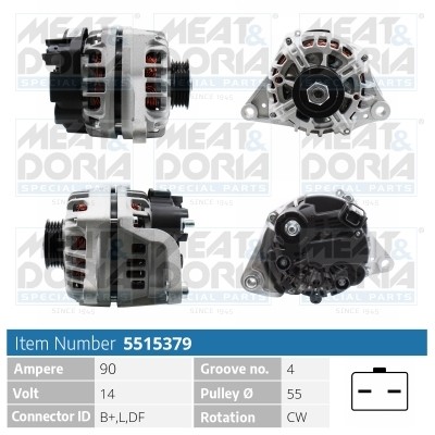 Meat & Doria Generator FüR Nissan Note E11 NE11 1.4 Micra III K12 1.2 16V-image