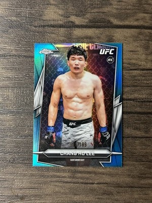 2026 Topps Chrome UFC Chang Ho Lee Aqua Refractor /199 RC #139