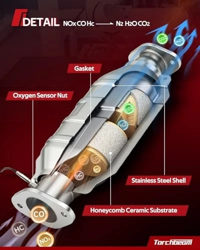 Каталитический конвертер совместим с Chevy Cobalt 2,2 л, Chevy Cobalt 2008-2011 - Изображение 4 из 4