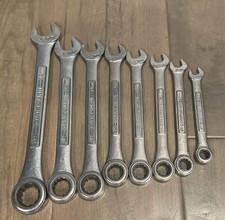 Craftsman 8pc Metric Ratcheting Combination Wrench All Va-42xxx Made In Usa