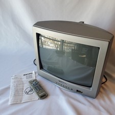 Sanyo CRT TV RETRO 13inch DS13204 w/ Remote FOR PARTS ONLY