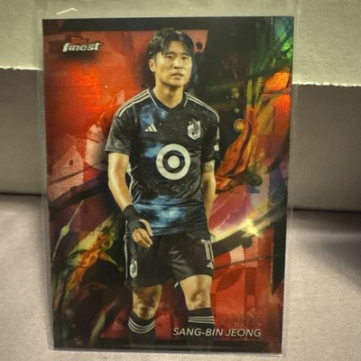 Sang-Bin Jeong 2024 Topps Finest  MLS Red # d 1/10  Minnesota St. Louis SC 
