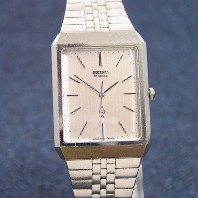 [Super Selten!] Seiko Quartz 7830-5010 Vintage 80s Japan JDM Dress Watch Silver