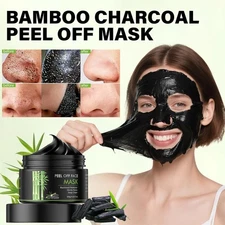 Blackhead Remover Mask for Women & Men, Bamboo Charcoal Peel Off Black Masks