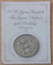 H.M. Queen Elizabeth The Queen Mother&rsquo;s 90th Birthday &pound;5 Coin 1990