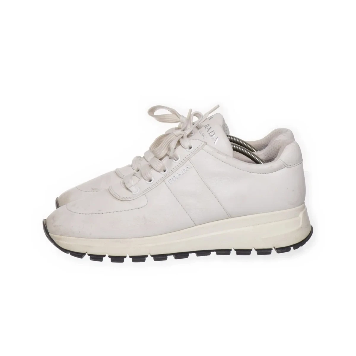 Prada, Sneaker, Größe: 41, model: 1e553l, Leder, Weiß, Unisex (Erwachsene) #4ge