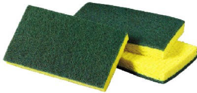 Scrubbing Sponge, Medium-Duty, 6.1 x 3.6-In. -74