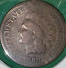1880 Indian Head Cent **Free Shipping**