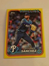 2024 Topps Update Yellow Border SP Cristopher Sanchez Rookie RC Phillies