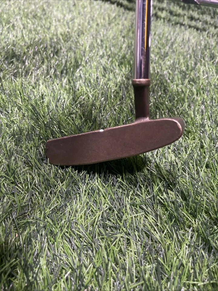 VINTAGE PING ZING Brass PUTTER CLASSIC 34" w/Jumbo grip Karsten Mfg Corp UPC140 - Image 3 of 4