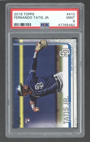 2019 Topps #410 Fernando Tatis Jr. ROOKIE RC PSA 9