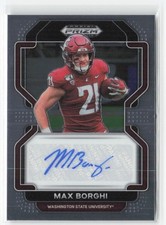 Max Borghi 2023 Panini Prizm Draft Picks Auto #RA-MBO Washington State Cougars