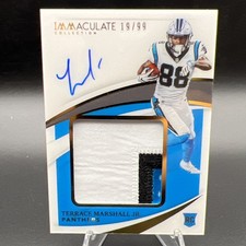 2021 Immaculate Terrace Marshall Jr. Rookie Patch Auto /99 RC True RPA 3-Color