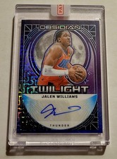 JALEN WILLIAMS 2023 PANINI OBSIDIAN AUTO AUTOGRAPH TWILIGHT CARD #1/5!