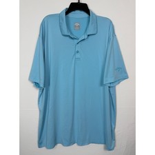 Callaway Mens XXL Opti-Dri Polo Blue Golf Shirt Striped Short Sleeve