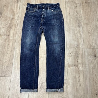 Syoaiya Pure Blue Japan Selvedge Denim Jeans, Indigo, Größe Herren W32 L33
