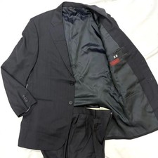 Loro Piana Double Suit Setup Striped Navy