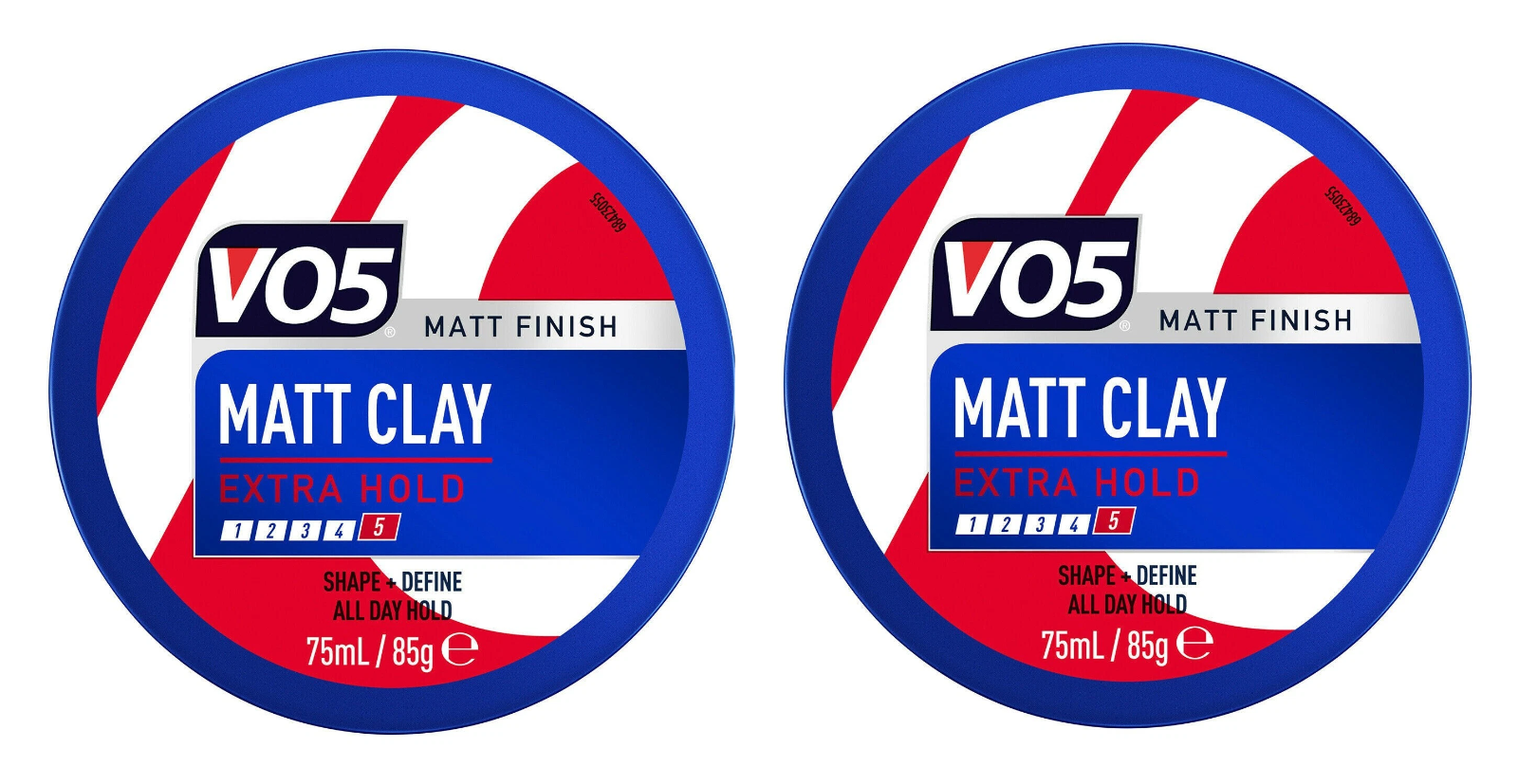 VO5 Matt Clay Extra Hold 75ml x2 Hair Styling Wax Texturising - Image 5