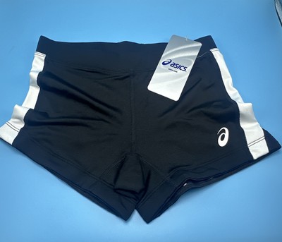 ASICS Womens Chaser Compression Short, Black/White Size XS