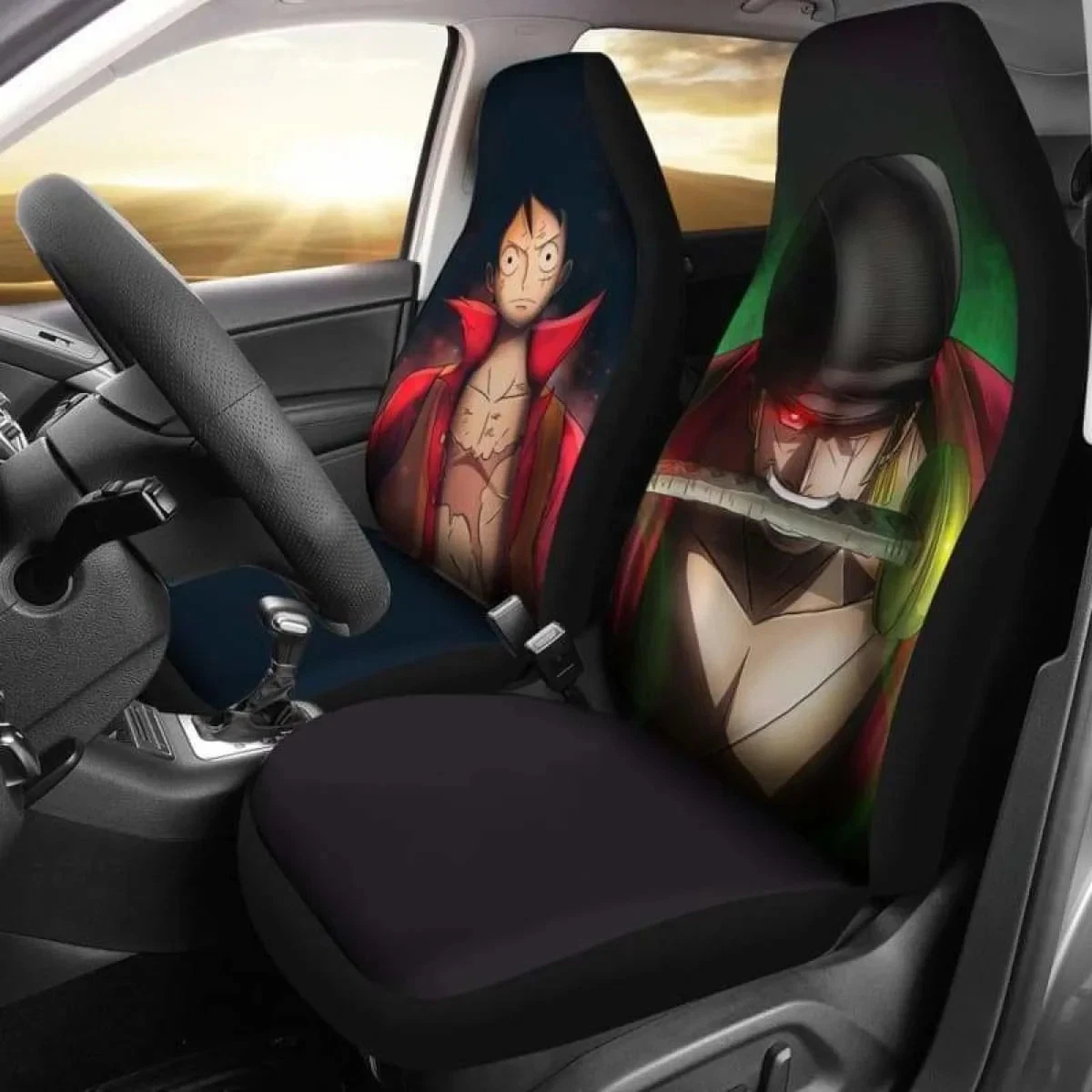 Zoro Luffy Car Seat Cover