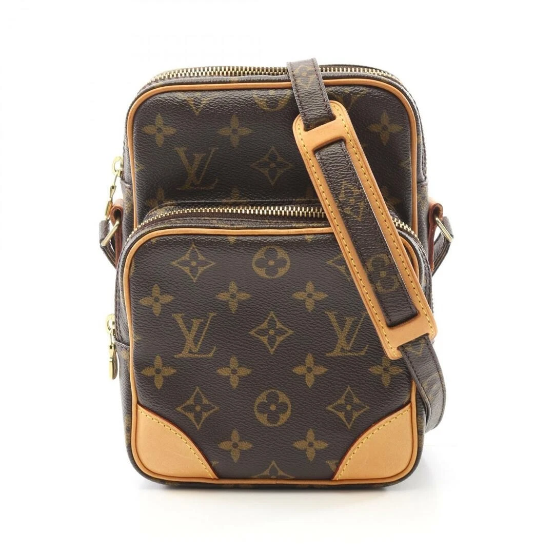 LOUIS VUITTON（LV） Borsa a tracolla Louis Vuitton Amazon Monogram rivestita in PVC tela pelle donna Bro