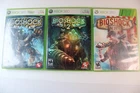 3 game lot/bundle: Bioshock 1 + 2 + Infinite (Microsoft Xbox 360) Tested/Works