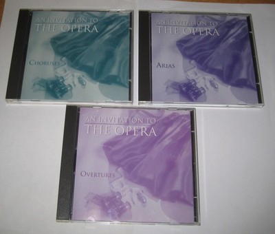 MOZART, VERDI, WAGNER. AN INVITATION TO OPERA  CHORUSES ARIAS OVERTURES 3 CD SET