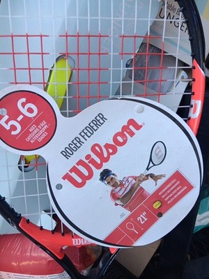 Wilson Roger Federer 21'' Youth Tennis Racket - Ages 5-6- NEW! See Pics FreeShip 