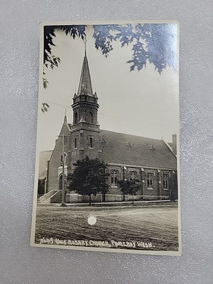 Real Photo Postcard 1907. Holy Rosary Church In Pomeroy Washington Unposted 