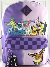 Pokemon Eevee Eeveelutions Mochila Lavado Anime Tech Sleeve Bioworld Nueva Etiqueta 2023