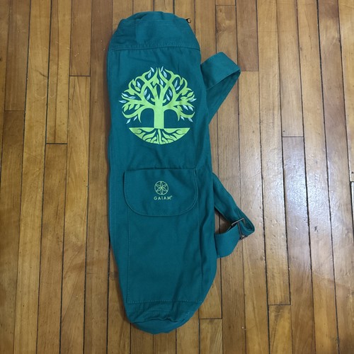 Gaiam Cargo Yoga Fitness Mat Holder 23" Sling Workout Gym Bag Zip Carrier