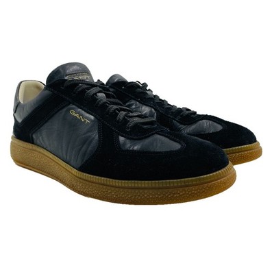 GANT Men's Black Leather/Suede Lace Up Sneakers Shoes EUR 44 UK 9.5 US 10.5