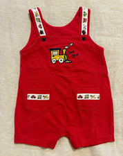 Vintage 1999 First Impressions Red Train Shor...
