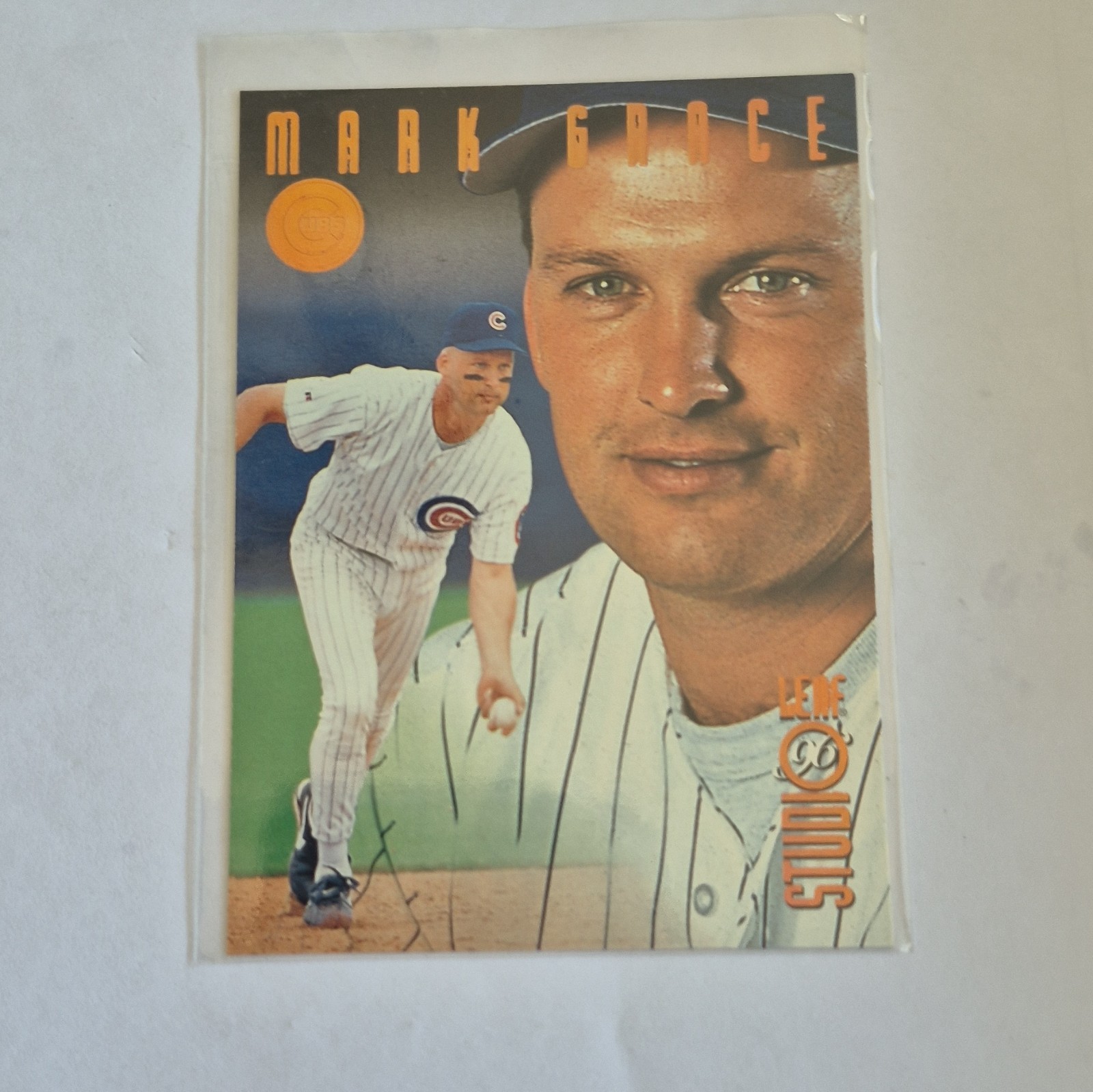 Donruss 1996 Leaf Studio Mark Grace #140 Bronze Press Proof /2000 Cubs