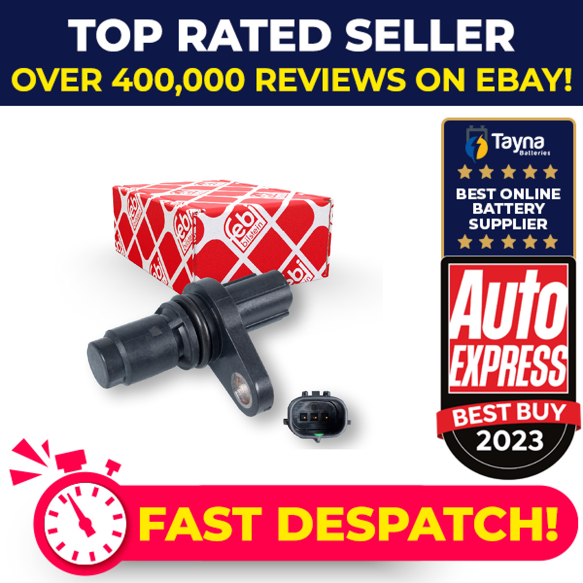 Camshaft Position Sensor fits LEXUS RX350 3.5 06 to 15 9091905060 Febi Quality