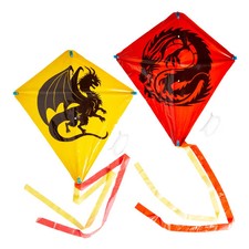 Fun Express Dragon Kites with Tail   12 Pc