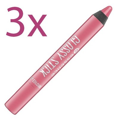 3 Stk. Glossy Stick Lip Colour essence Luminous Rosewood (756441-3)