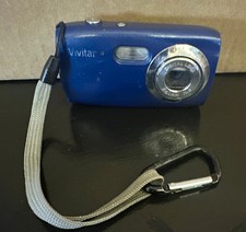 Vivitar ViviCam Compact Digital Camera Blue 1.3MP 4x Zoom Flash 4GB SD Card